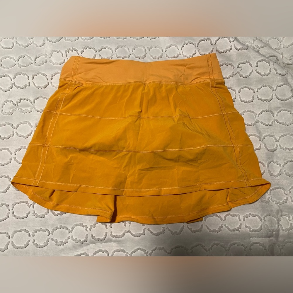 lululemon athletica Mini Skirt in Bright Orange